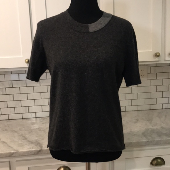 Chanel Cashmere Sweater Set Womens 44 Gray Cardigan 90s Luxury - Picture 7 of 14